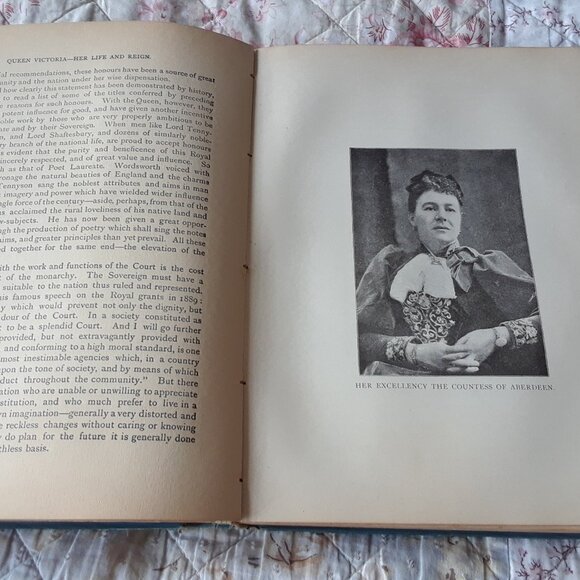 RARE 1896 Queen Victoria Her Life and Reign Antique Book - Picture 16 of 16
